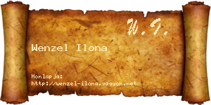 Wenzel Ilona névjegykártya