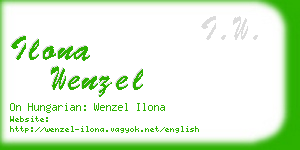 ilona wenzel business card
